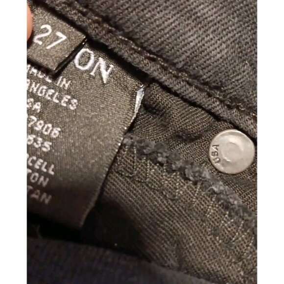 Hudson Womens 27 Black Mid Rise Nico Super Skinny Jeans Stretch NWT $155 - Picture 6 of 10